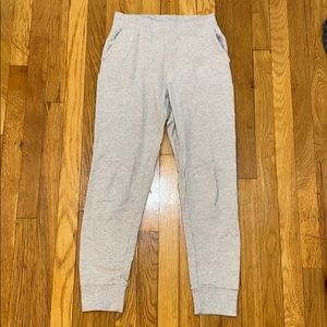 Lightweight light grey jogger sweatpants